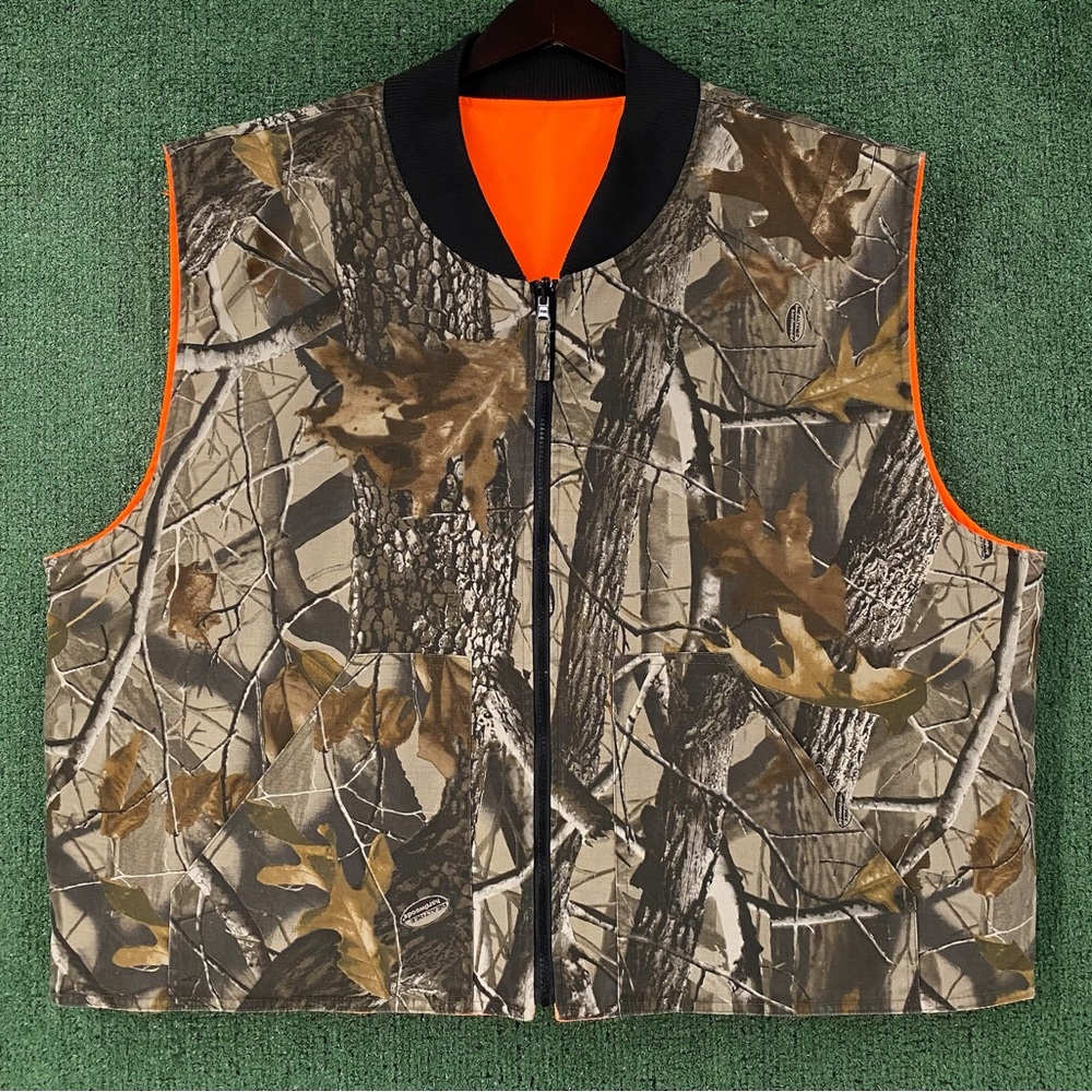 Mad Dog Gear Realtree Hardwoods Bark Camo Camouflage Zip Vest Men’s Size 3XL